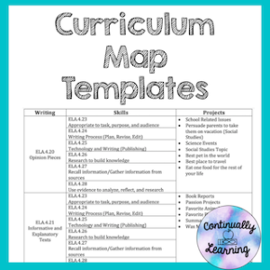 How to Create a Curriculum Map – Continually Learning